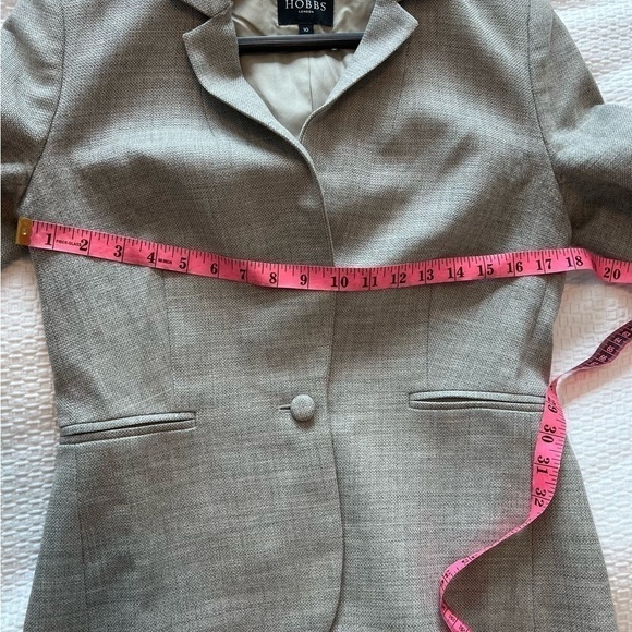 HOBBS Of London Grey Wool Blazer Jacket - Picture 10 of 16